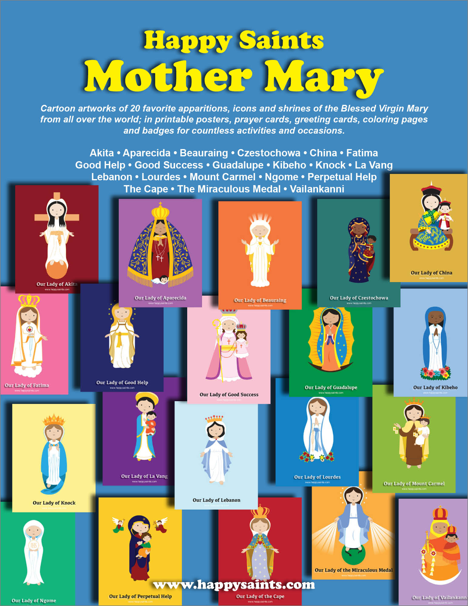 Mother mary â happy saints