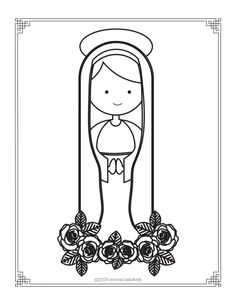 Our lady coloring pages ideas coloring pages tholic coloring saint coloring