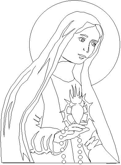 Â coloring book our lady of fatima