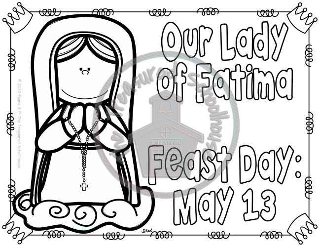 Our lady of fatima worksheet and activity pack made by teachers