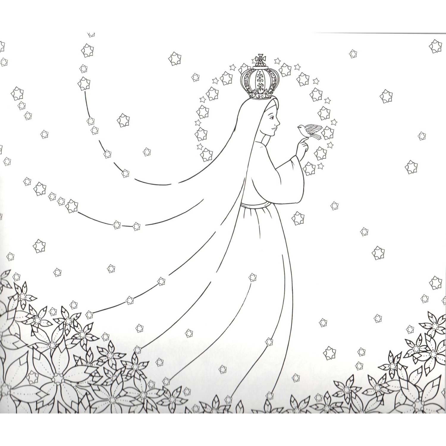 Our ladys garden coloring book the catholic pany