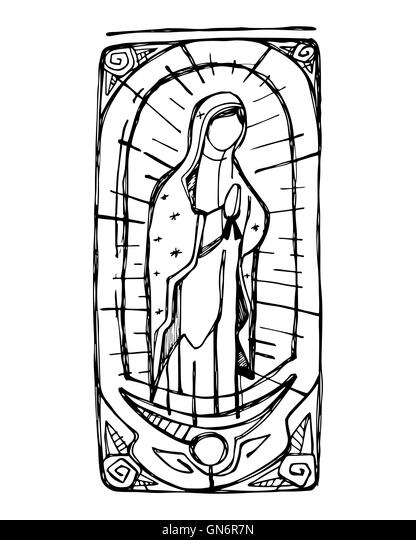 Our lady of guadalupe cut out stock images pictures