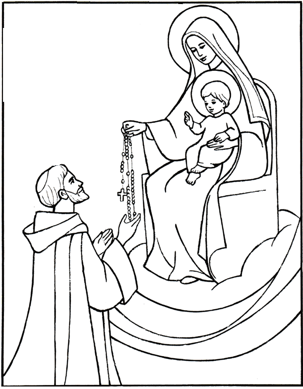 Saints coloring pages