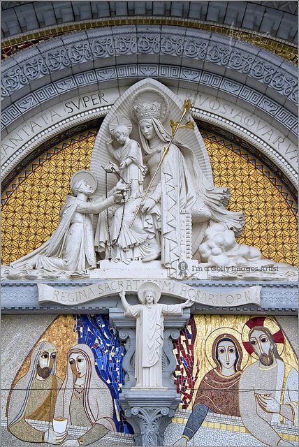 Victorious lady of the rosary â catholic coloring page â delphina rose art