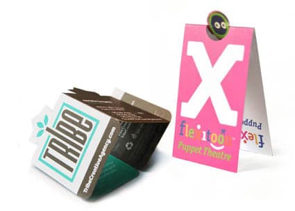 Folded business cards printing