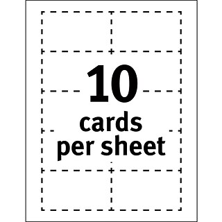 Avery clean edge printable colorlaser business cards x white box