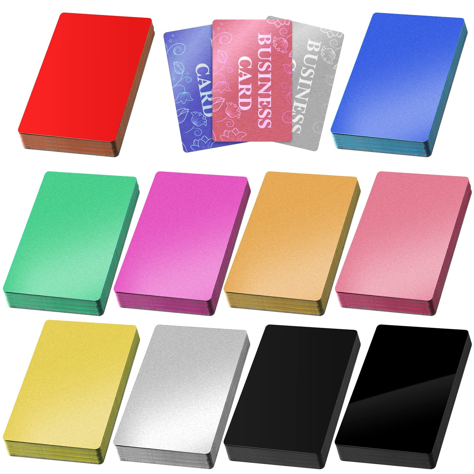 Piece metal engraving blank multipurpoe aluminum heet diy buine card blank for cnc laer engraver carving