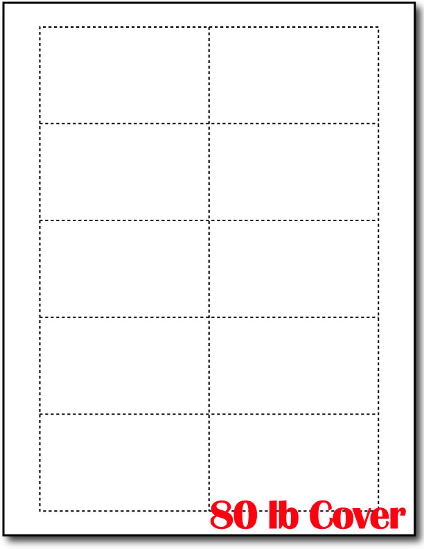 Lb white business cards blank business card stock