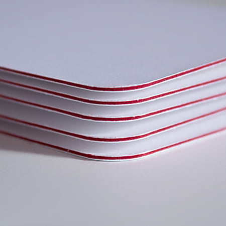Custom full color luxury heavy weight color core business cards red core rounded corners sided box of
