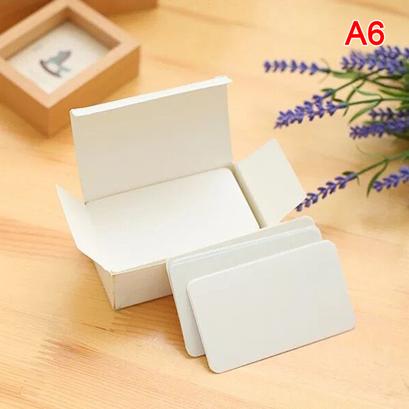 Pcsbox kraft paper card lor blank business card message thank you card