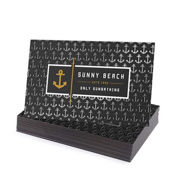 Raised spot uv business cards printed full