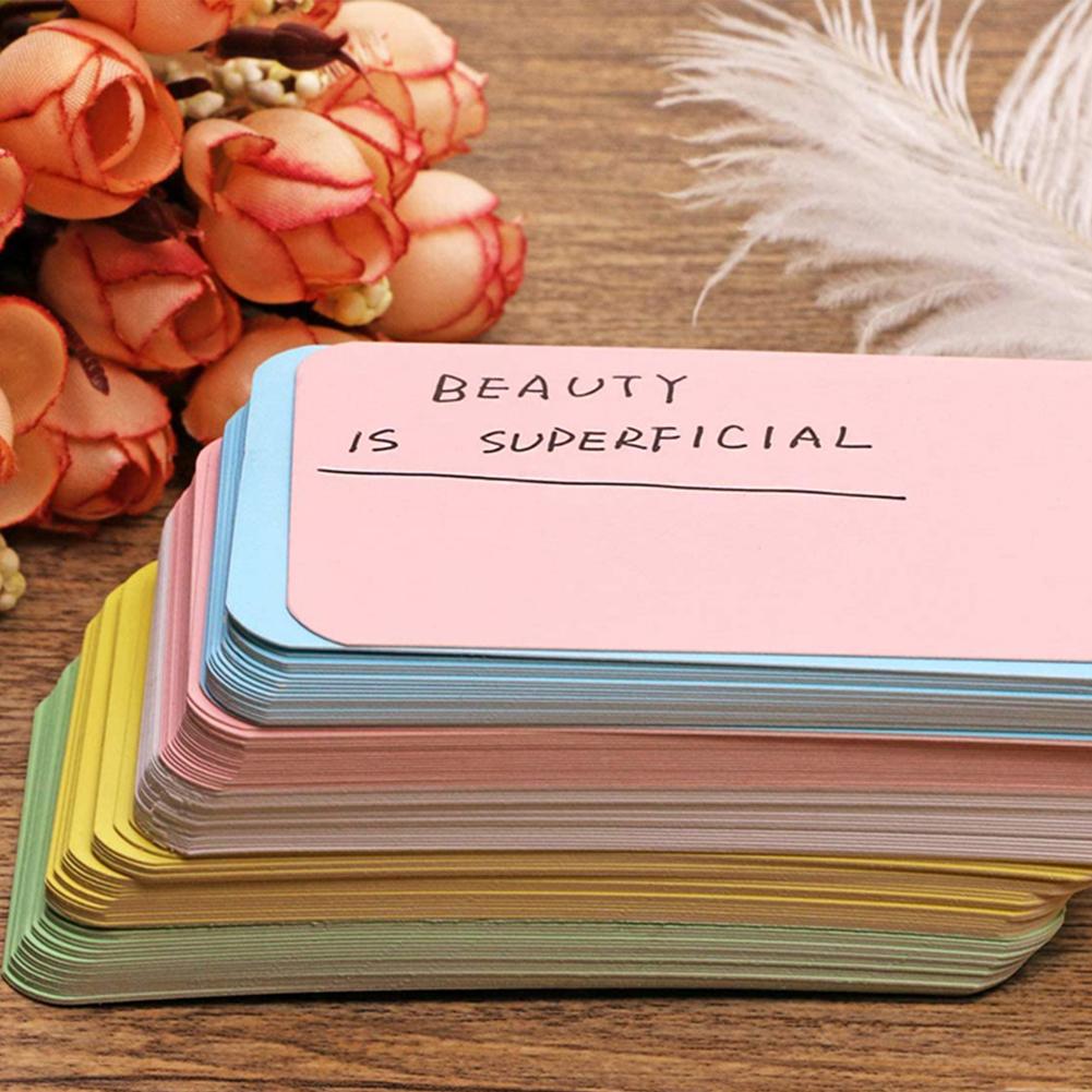 Pcsbox kraft paper card color blank business card message thank you card writing card label bookmark learning card home offi