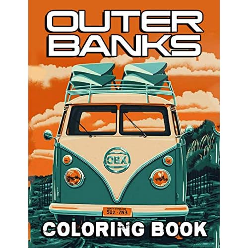 Outer banks coloring book an item for relaxation turkey