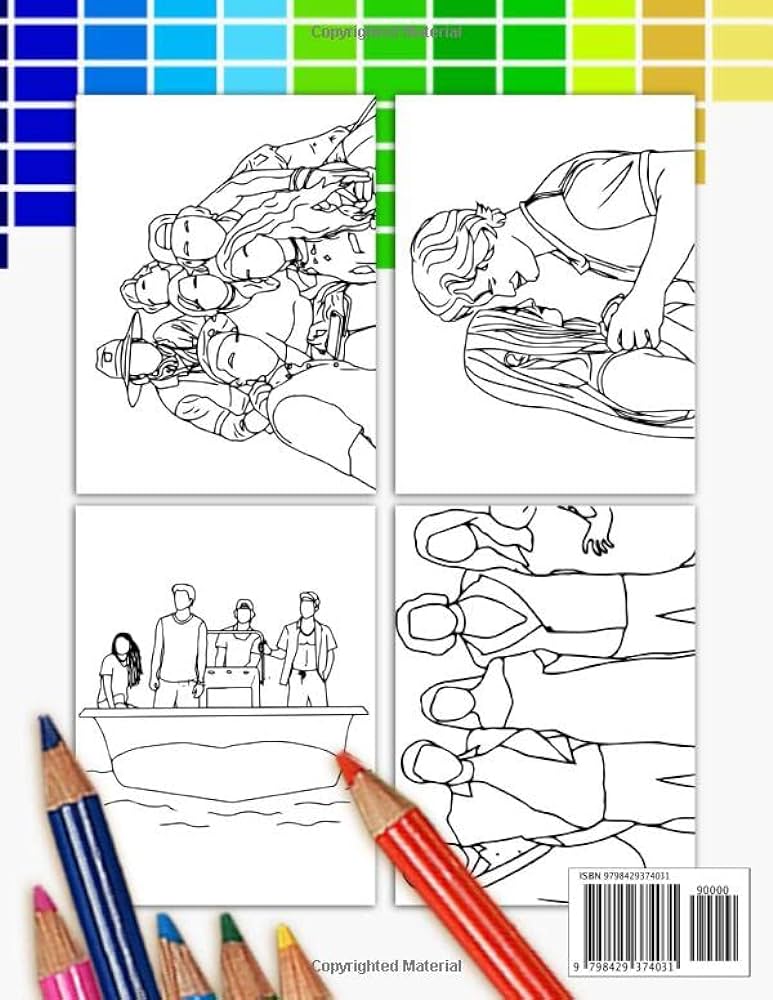 Outer banks coloring book a cool coloring book with many illusations of outer banks for fans of all ages to relax and relieve sess urrutia ismael kitap