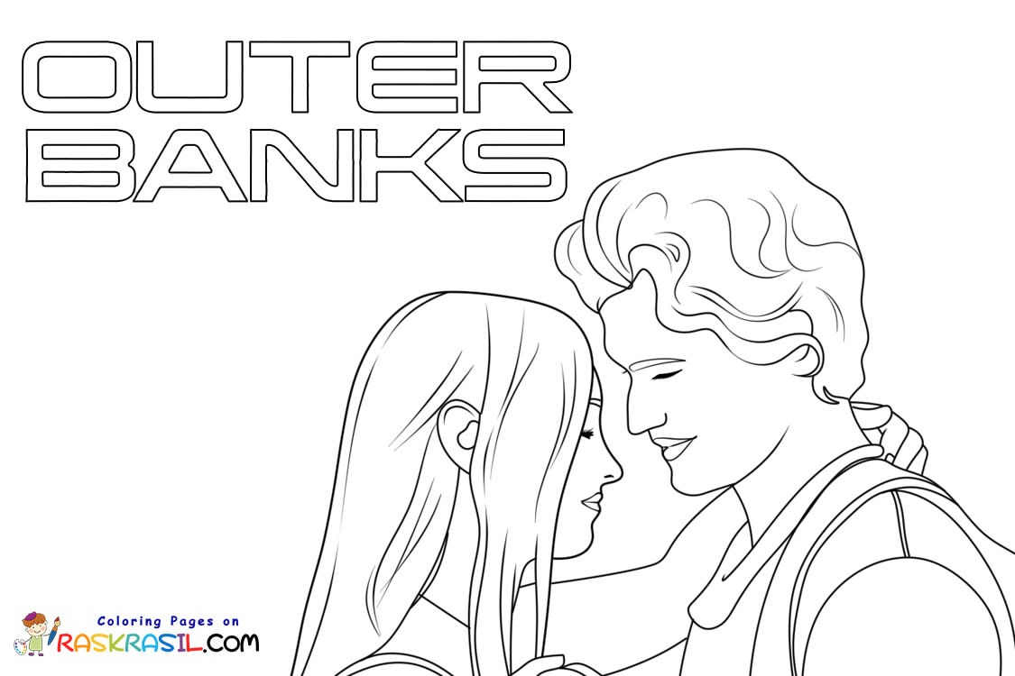 Outer banks coloring pages