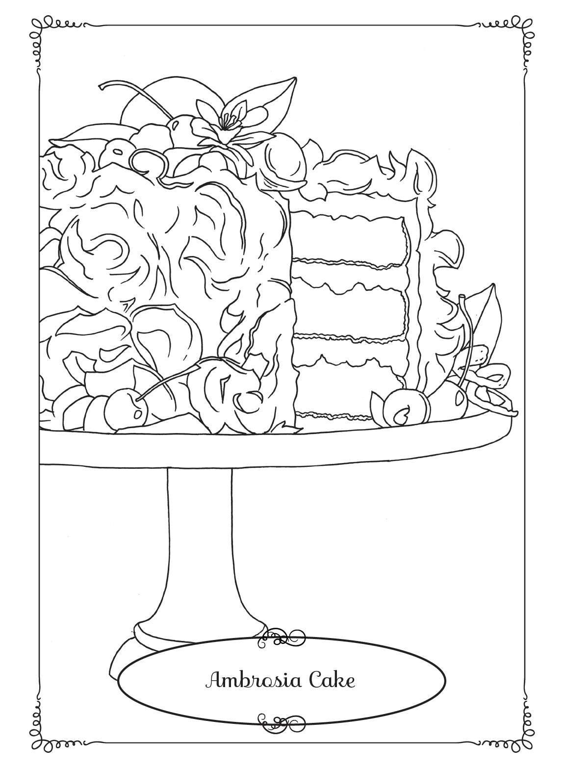 Weve turned your favorite southern living cakes into coloring pages