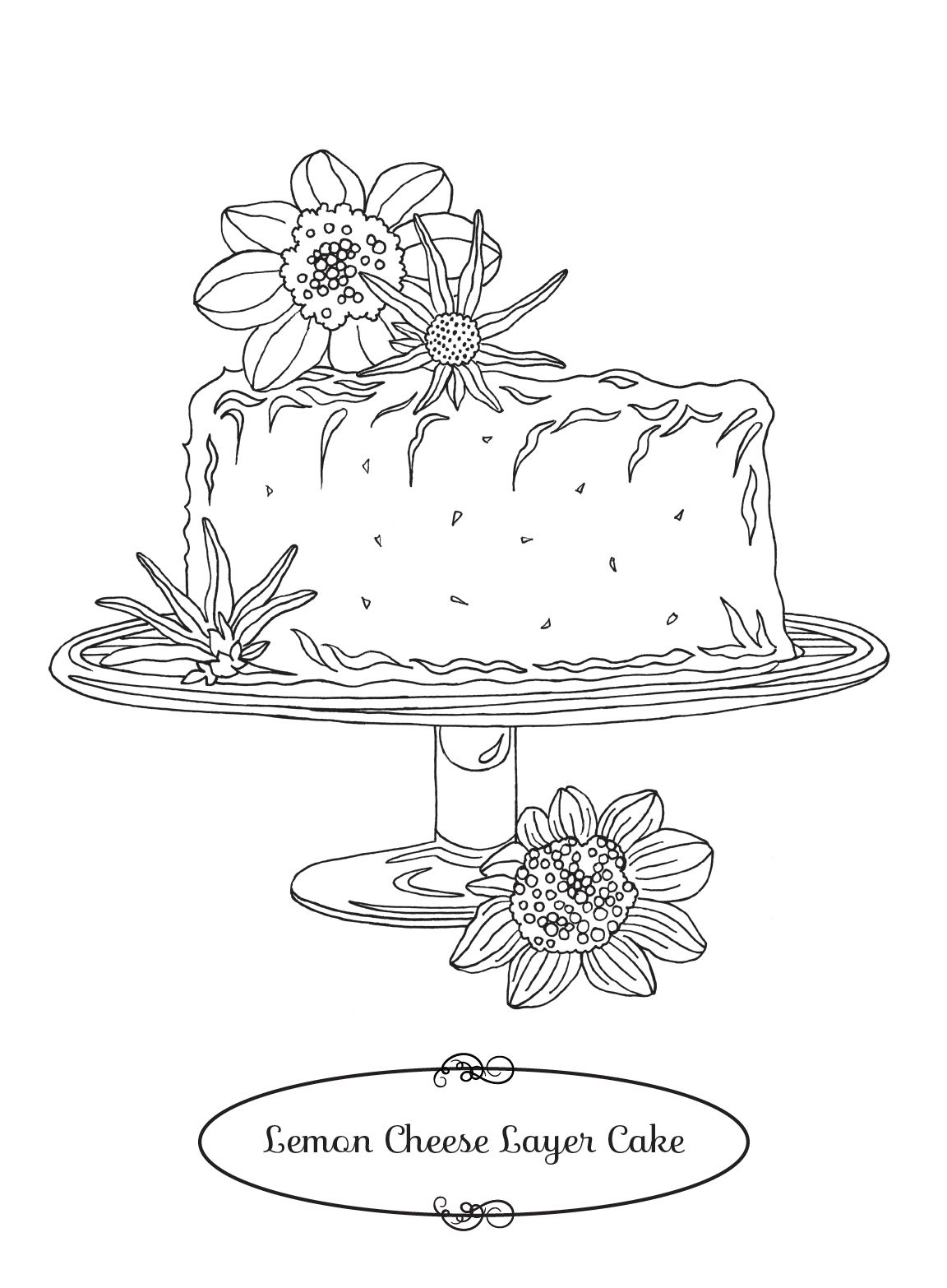 Weve turned your favorite southern living cakes into coloring pages