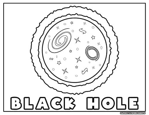 Space coloring pages