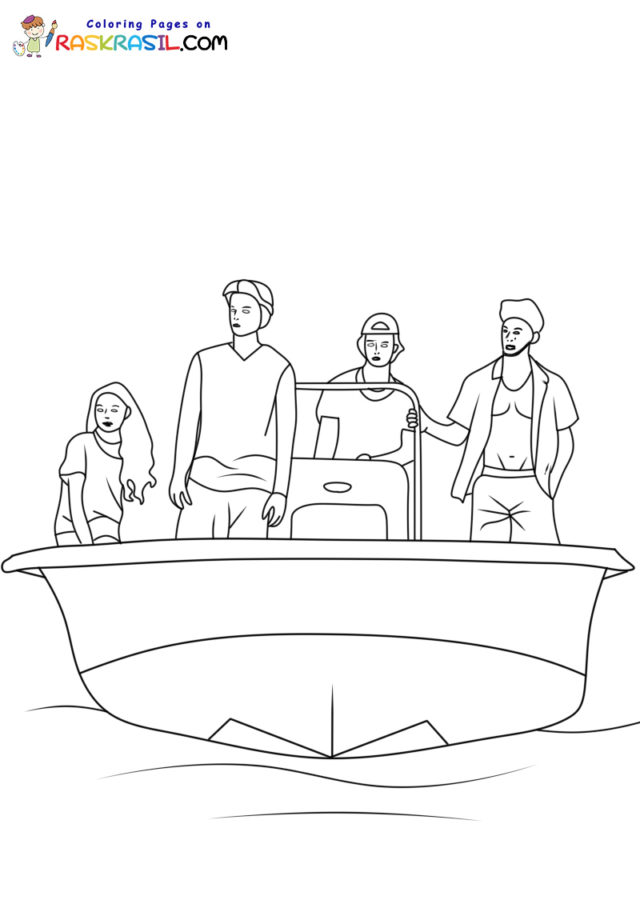 Outer banks coloring pages