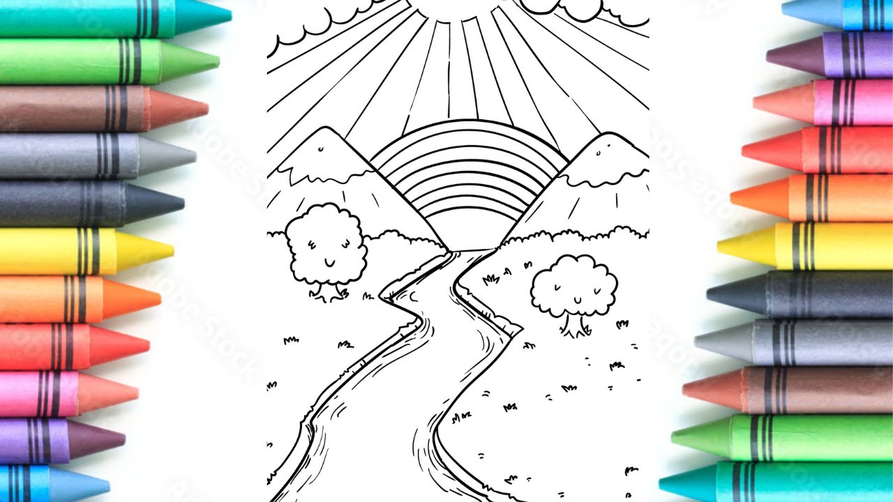 Printable nature coloring pages for your little ones