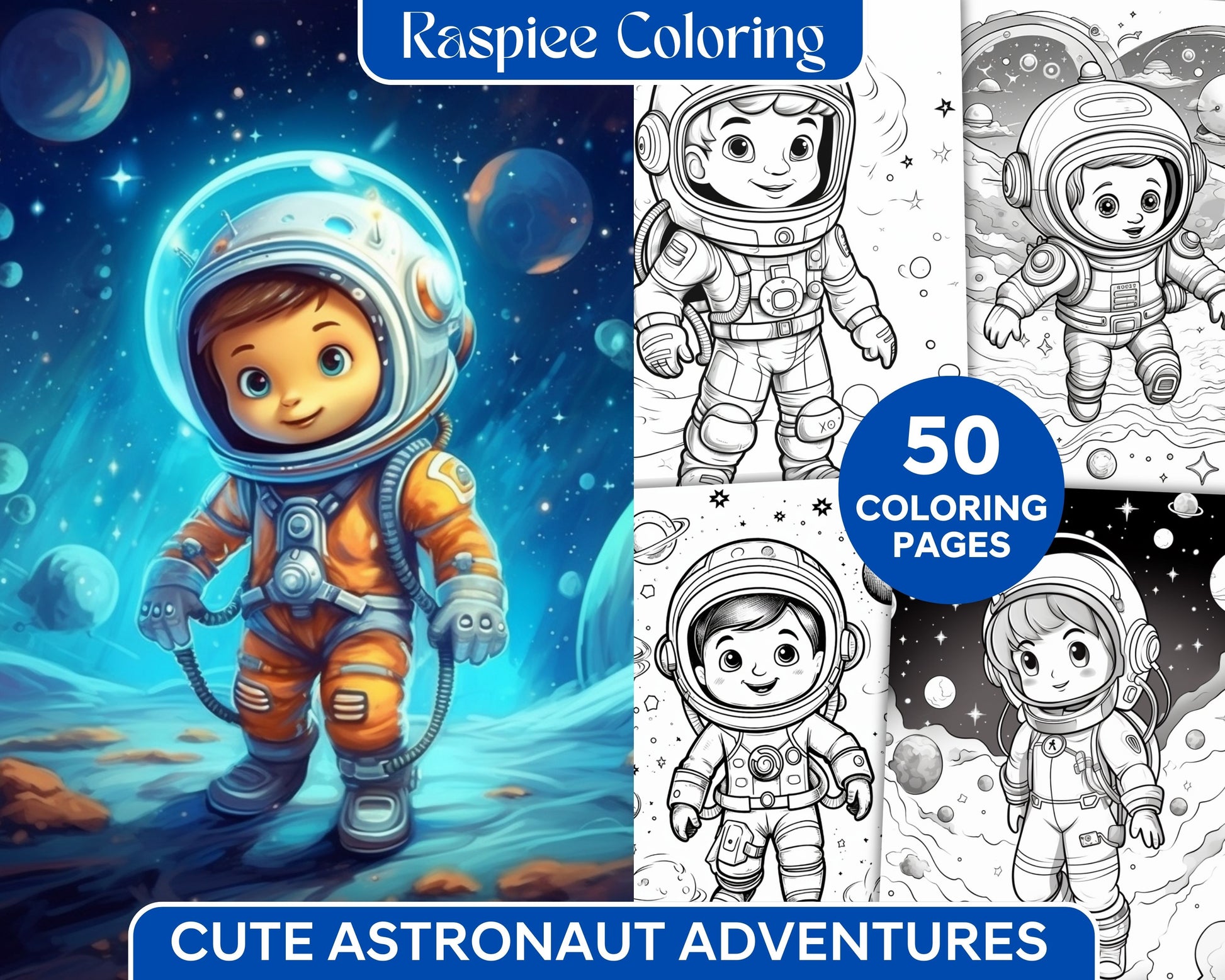 Cute astronaut adventures coloring pages printable for kids pdf fi â coloring