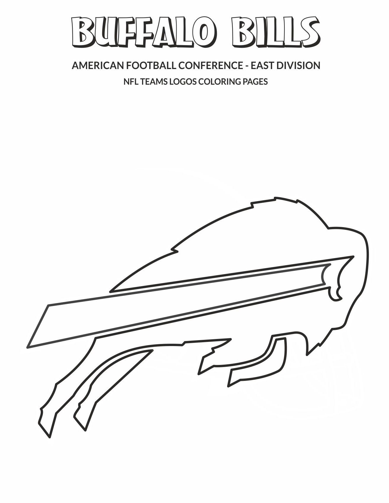 Printable buffalo bills coloring pages pdf