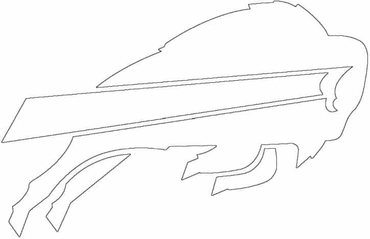 Buffalo bills logo coloring page