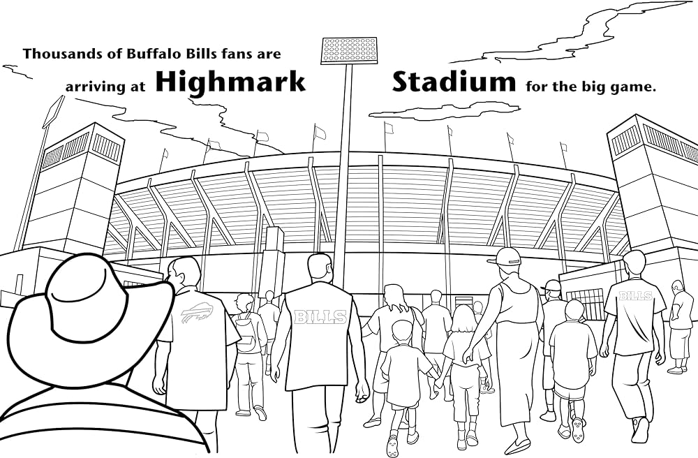 Buffalo bills coloring activity storybook brad m epstein walstead curt books