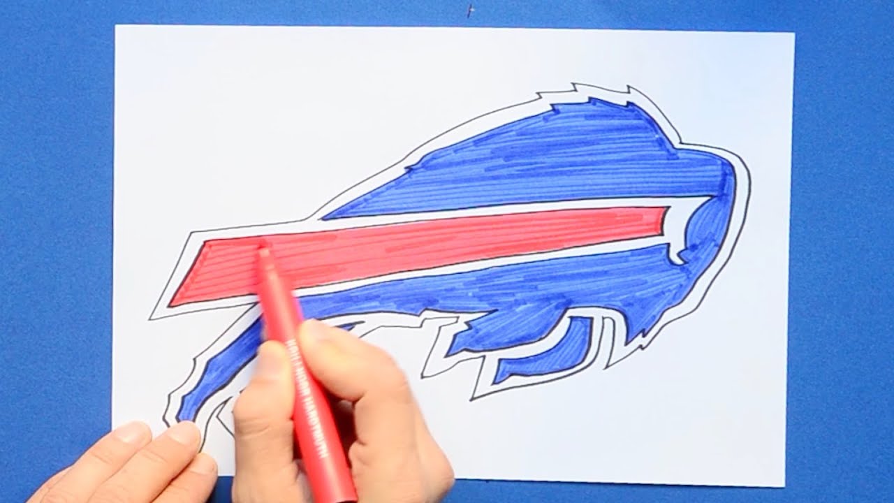 How to draw the buffalo bills logo nfl tea