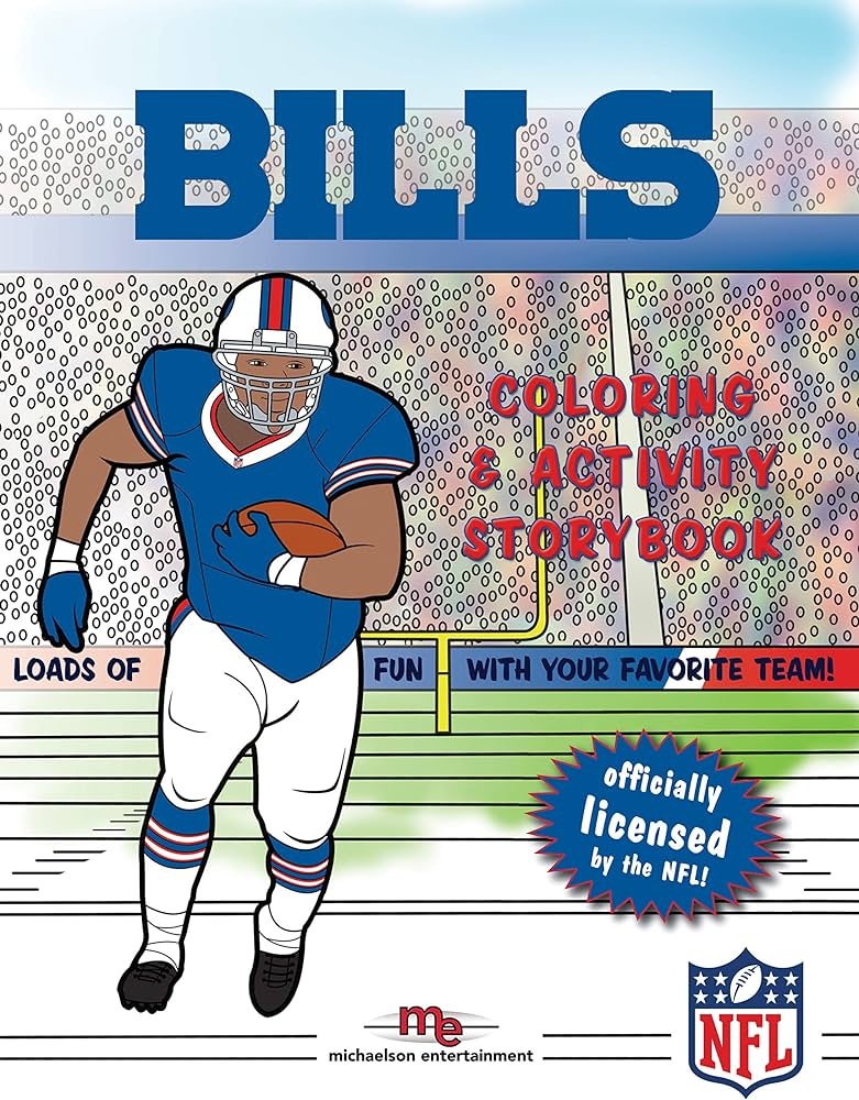 Buffalo bills coloring activity storybook brad m epstein walstead curt books