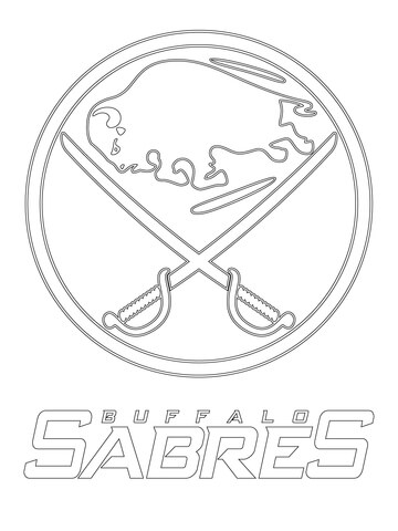 Buffalo sabres logo coloring page free printable coloring pages