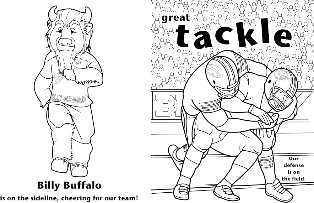 Buffalo bills coloring activity storybook brad m epstein walstead curt books