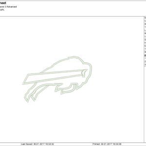 Buffalo bills embroidery design and applique design files