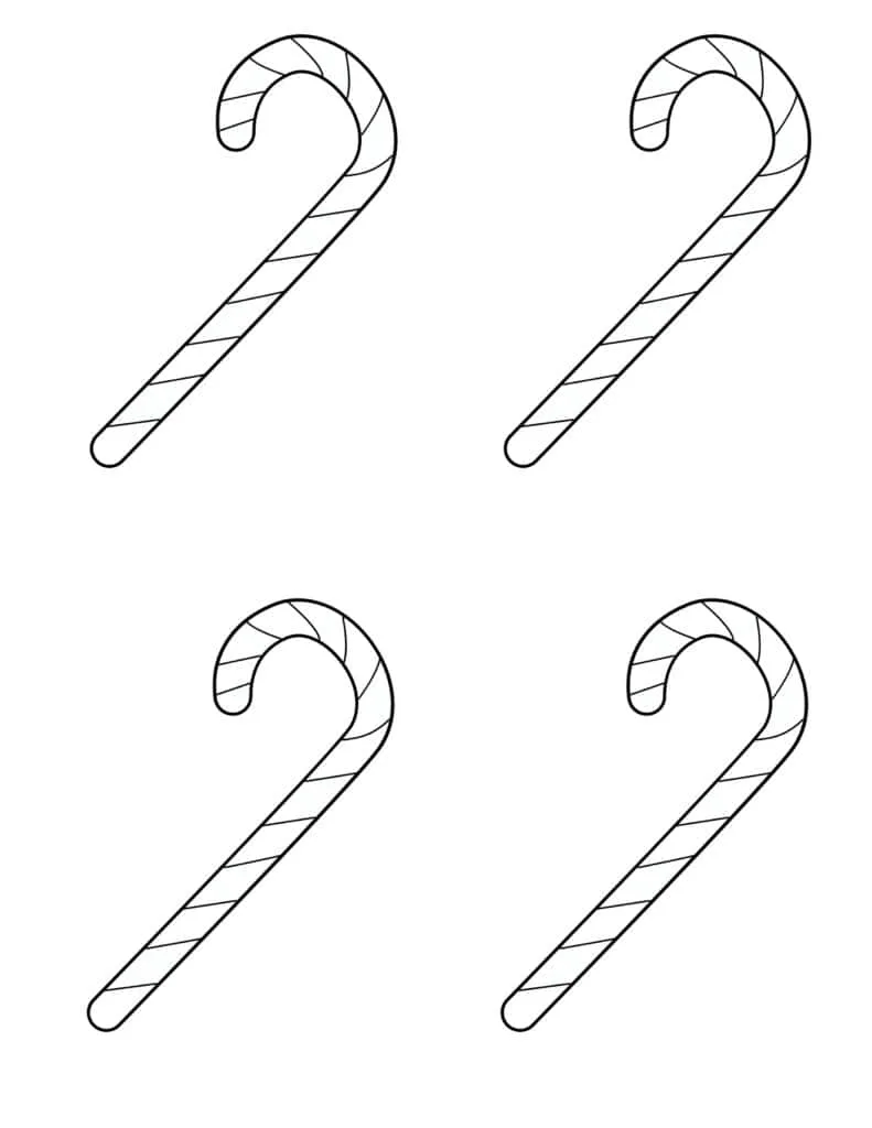 Free candy cane coloring sheet printable christmas coloring page