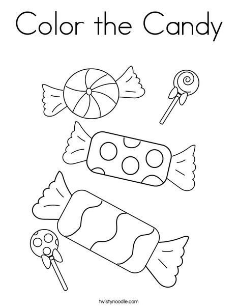 Color the candy coloring page