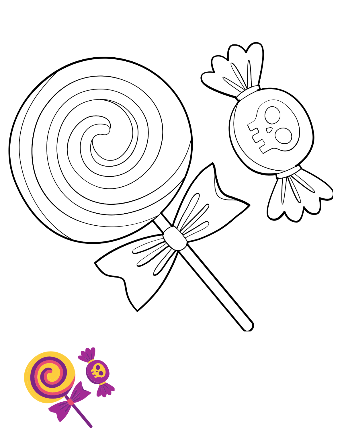 Free coloring page s examples