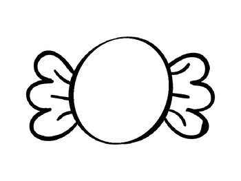 Candy templates candy coloring sheet candy outline candy bulletin board candies