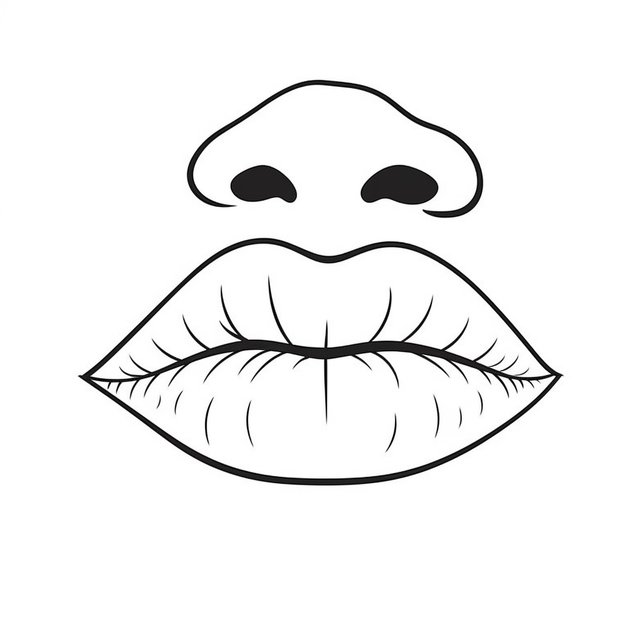 Hand drawn image of black and white lips lip drawing lips drawing black and white drawing png transparent image and clipart for free download