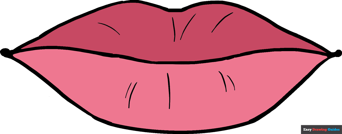 How to draw lips â really easy drawing tutorial