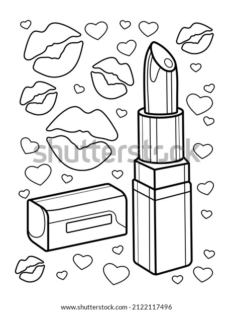 Lipstick coloring page images stock photos d objects vectors