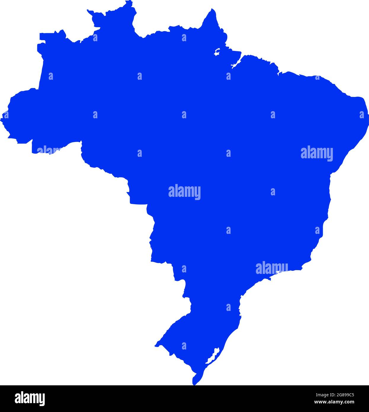 Brazil political map hi