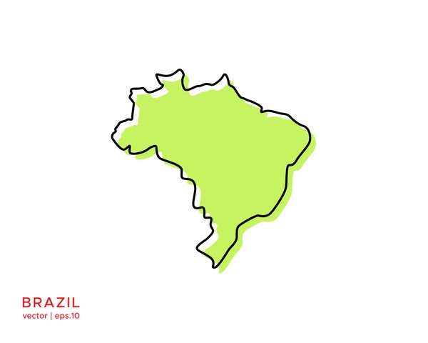 Brazil map royalty