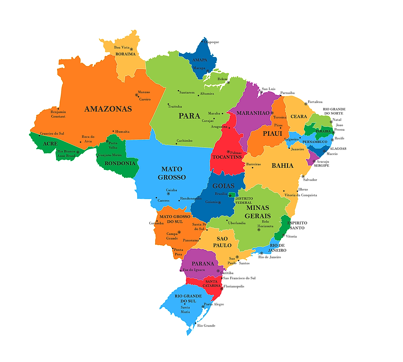 Brazil maps facts