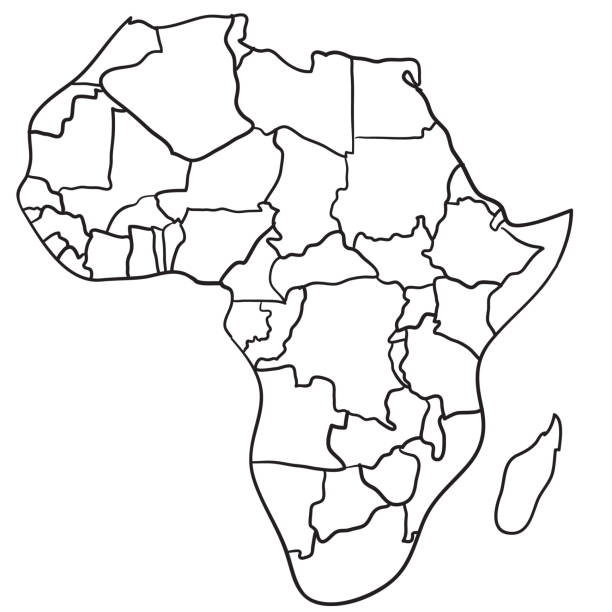 Cartoon of a brazil outline map stock illustrations royalty