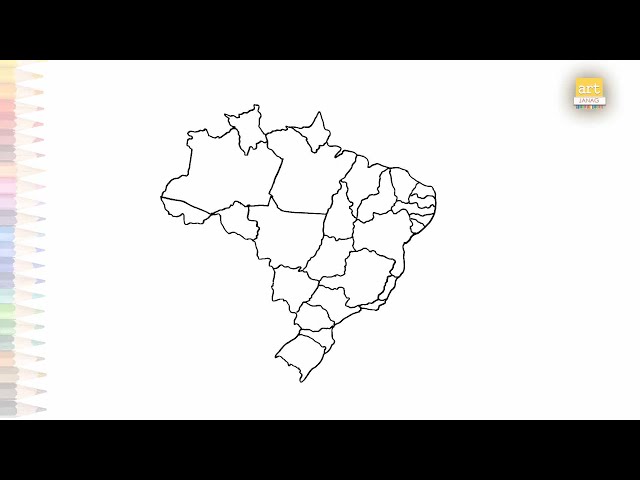 Brazil map drawing map drawings videos how to draw brazil map step by step outline drawings