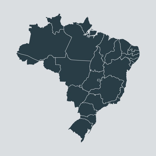 Brazil map royalty