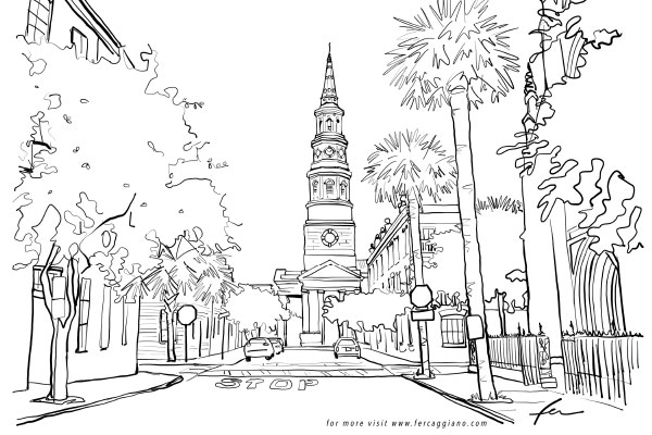 Charleston sc coloring pages
