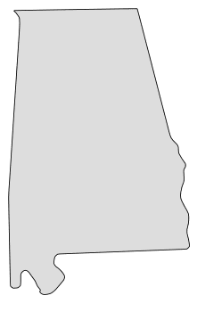 Alabama â map outline printable state shape stencil pattern â diy projects patterns monograms designs templates