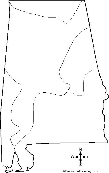 Outline map alabama outline alabama rd grade classroom