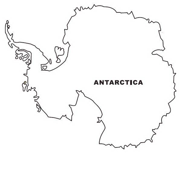 Antarctica map coloring page antarctica infant activities homeschool prek